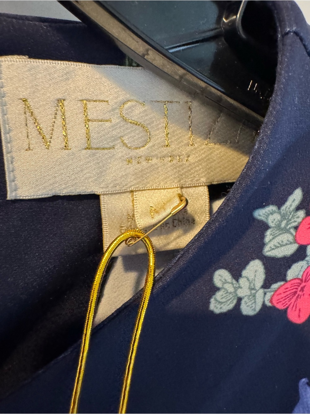 NWT Mestiza Adria Floral Stretch Crepe Gown | M - Picture 4 of 5